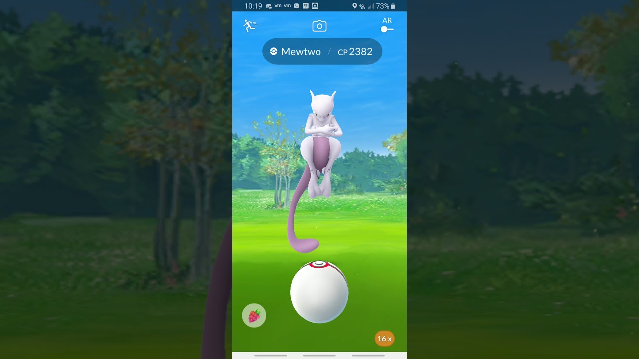 Pokémon GO 2019 11 03 Mewtwo ex raid - 98% iv, darkrai & Chandelure vs mew2