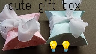 DIY/ gift box/ how to make paper gift box /