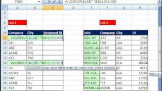 Excel Magic Trick 398: VLOOKUP with Two Lookup Values (IFERROR function also) 2 lookup values