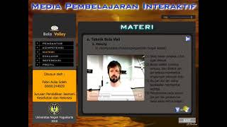 Aplikasi Multimedia Pembelajaran Interaktif Olahraga Bola Volley screenshot 4
