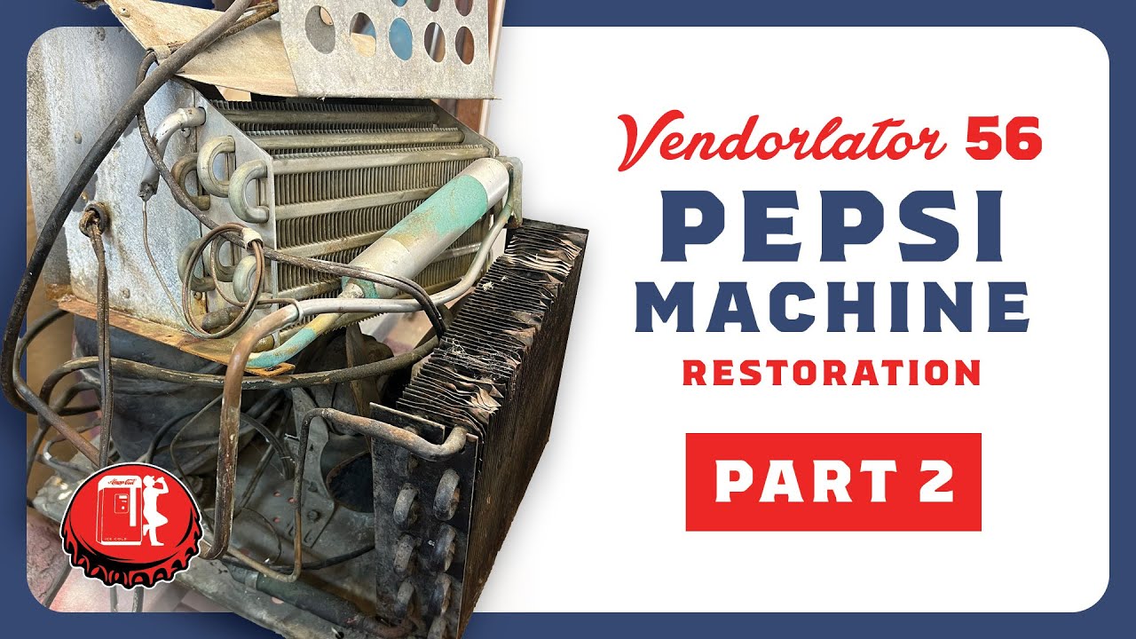 Vintage Pepsi Machine Compressor Cleanup Vendorlator (VMC) 56 Vintage Pepsi Machine Compressor Cleanup Vendorlator (VMC) 56