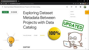 Exploring Dataset Metadata Between Projects with Data Catalog || [GSP789] || Solution