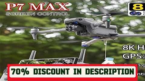 A must-have product! High-end GPS Drone P7 MAX Professional 8K With Screen Remote Control 20km Dig
