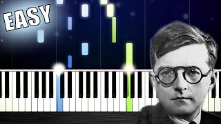 Shostakovich - The Second Waltz - EASY Piano Tutorial by PlutaX chords