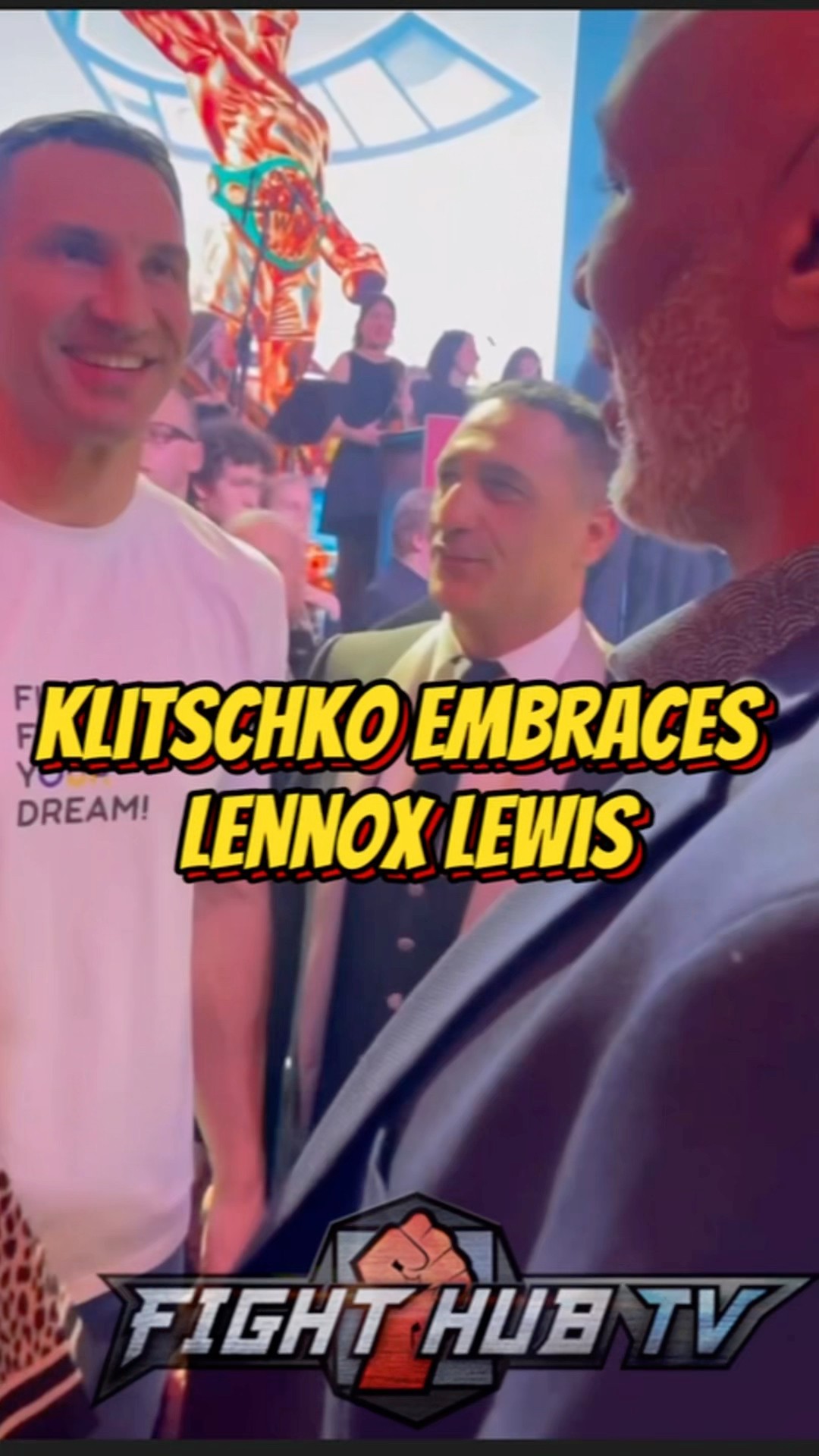 Klitschko EMBRACES Lennox Lewis in link up at WBC convention!
