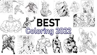 SUPERHEROES Coloring Page | 2022 BEST Coloring Pages [NCS Release]