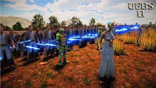 Queen’s Guardians: Jedi and Donatello vs Urukhai | Ultimate Epic Battle Simulator 2 | UEBS 2