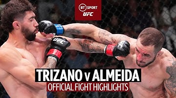 Both fighters win bonuses in slugfest! | Mike Trizano v Lucas Almeida | Official Fight Highlights