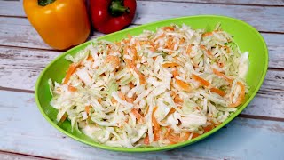 سلطه كول سلو بطريقه صحيه salata #shorts    coleslaw