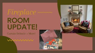 Fireplace Room Update  + Curtain Debacle & More!