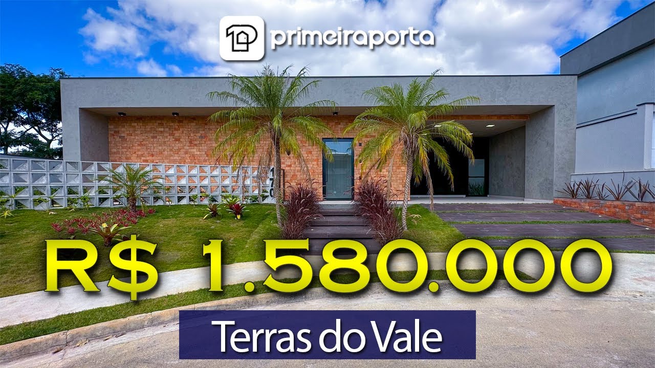 Casa Térrea no Terras do Vale em Caçapava, lindo projeto moderno e aceita permuta por imóvel em SJC!