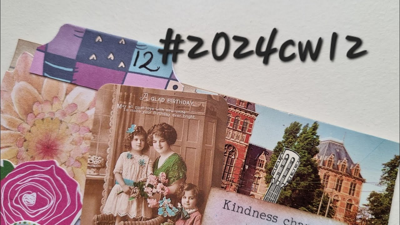 #2024cw12 Margarete Miller collage challenge 2024 week 12 - YouTube