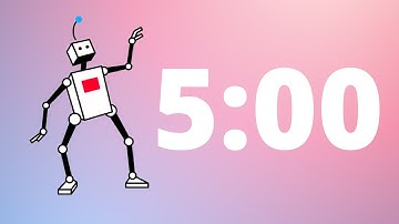 5 Minute Timer (DANCING ROBOT) 🤖 ⏱