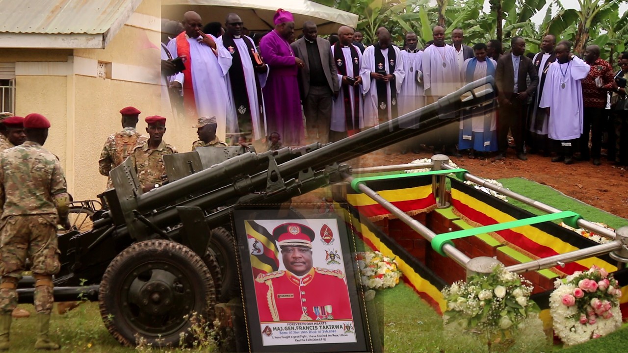 Maj. Gen. Francis Takirwa was accorded a 13-gun salute during his burial ceremony.