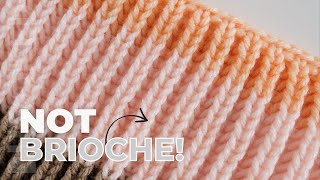 The EASIER Alternative to Brioche Knitting  Fisherman's Rib!