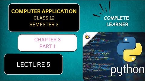 || অধ্যায় 1 || পর্ব 3 || 1st part || COMPUTER APPLICATION || class 12 || SEMESTER 3 ||