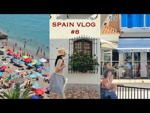 🇪🇸스페인 남부 휴양도시 네르하vlog🌊🌴바다수영,길맥🍺친구들과 머물기 좋은 숙소
