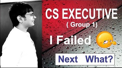 Appeared For One Group and Failed, What Next!