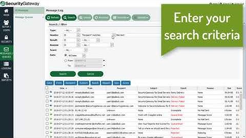 How to Track Email Messages in Security Gateway