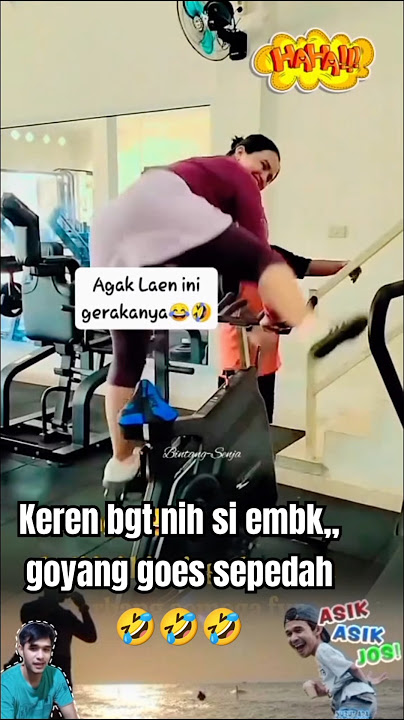 si embak, goyang goes sepedah,, keren dan gokil bgt🤣🤣🤣