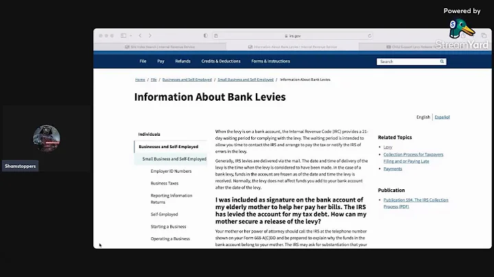 Bank Levy for Child Support