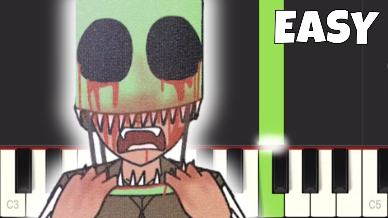 My Ordinary Life - EASY Piano Tutorial - Rainbow Friends Meme