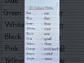 10 colours name Hindi English me
