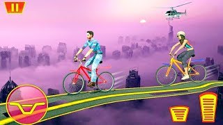 Tricky Bicycle Stunt Master and Rider - Gameplay Android game - bmx bicycle stunt games 3d screenshot 1