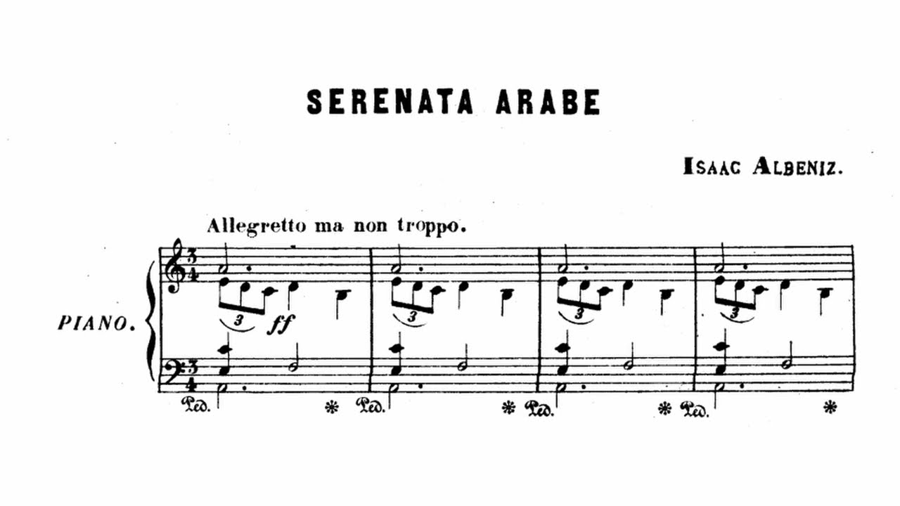 Albeniz, Serenata Arabe (1885)