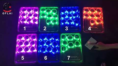 2.4G Remote controlled RFID LED Bracelets with Zone control with 15 color changing