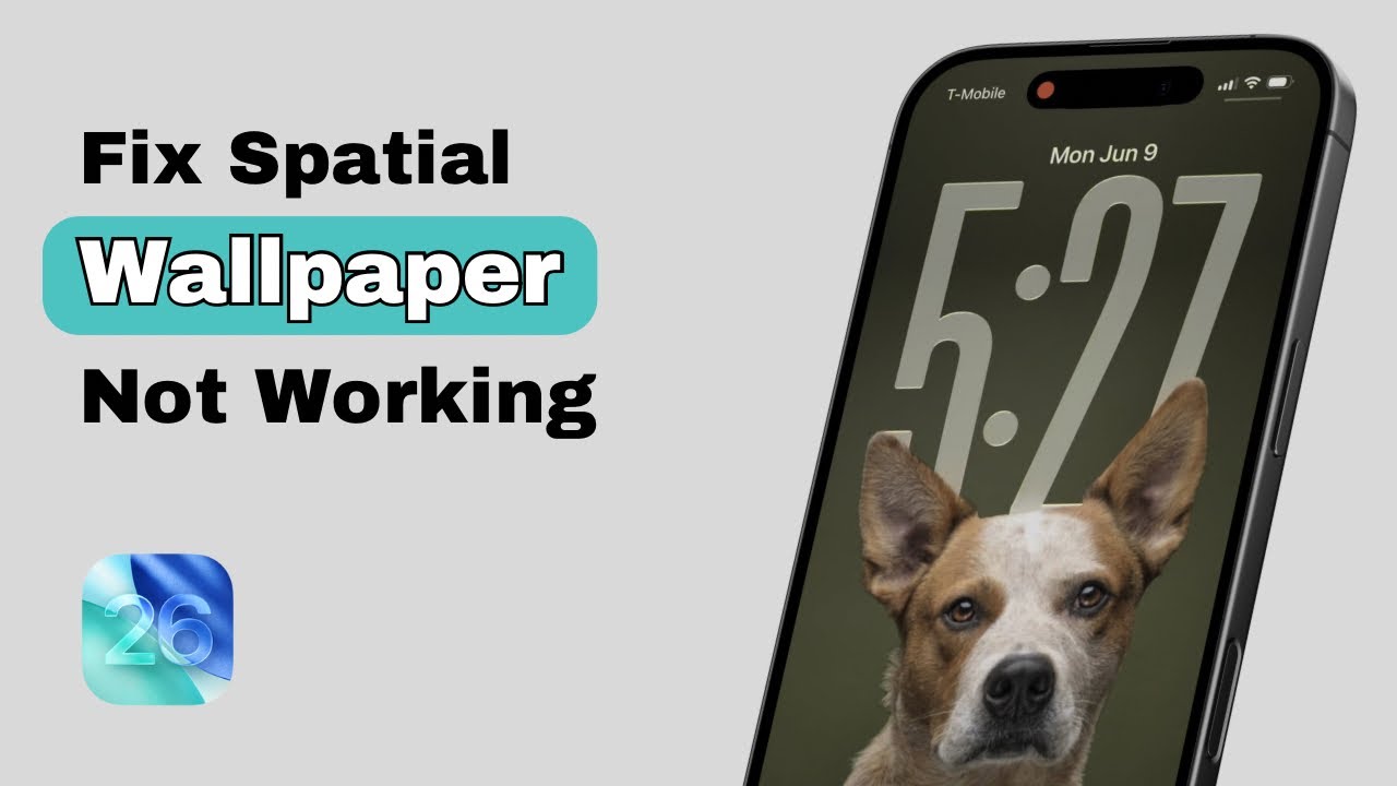 How to Fix Spatial Wallpaper Not Working on iOS 26 - YouTube