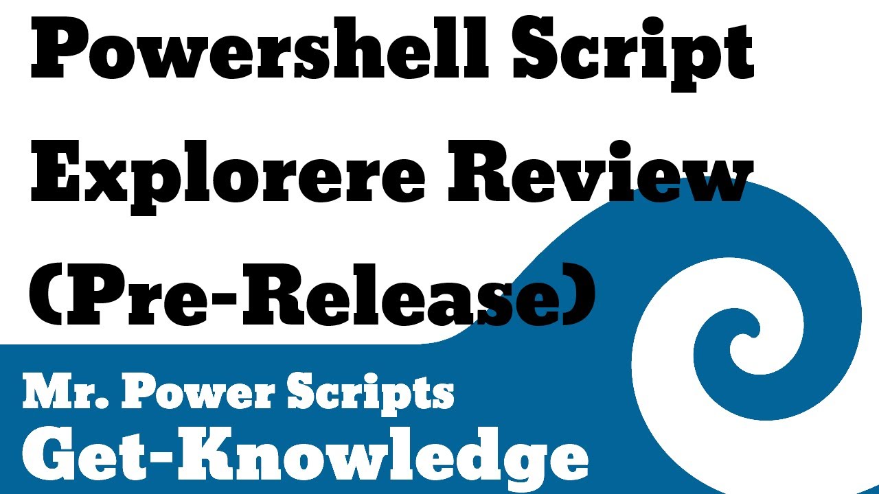 Powershell Script Explorer (Pre-Release) Review - YouTube