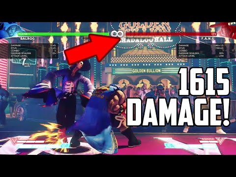 1615 DAMAGE! Hardest Hitting Combo in SFV?