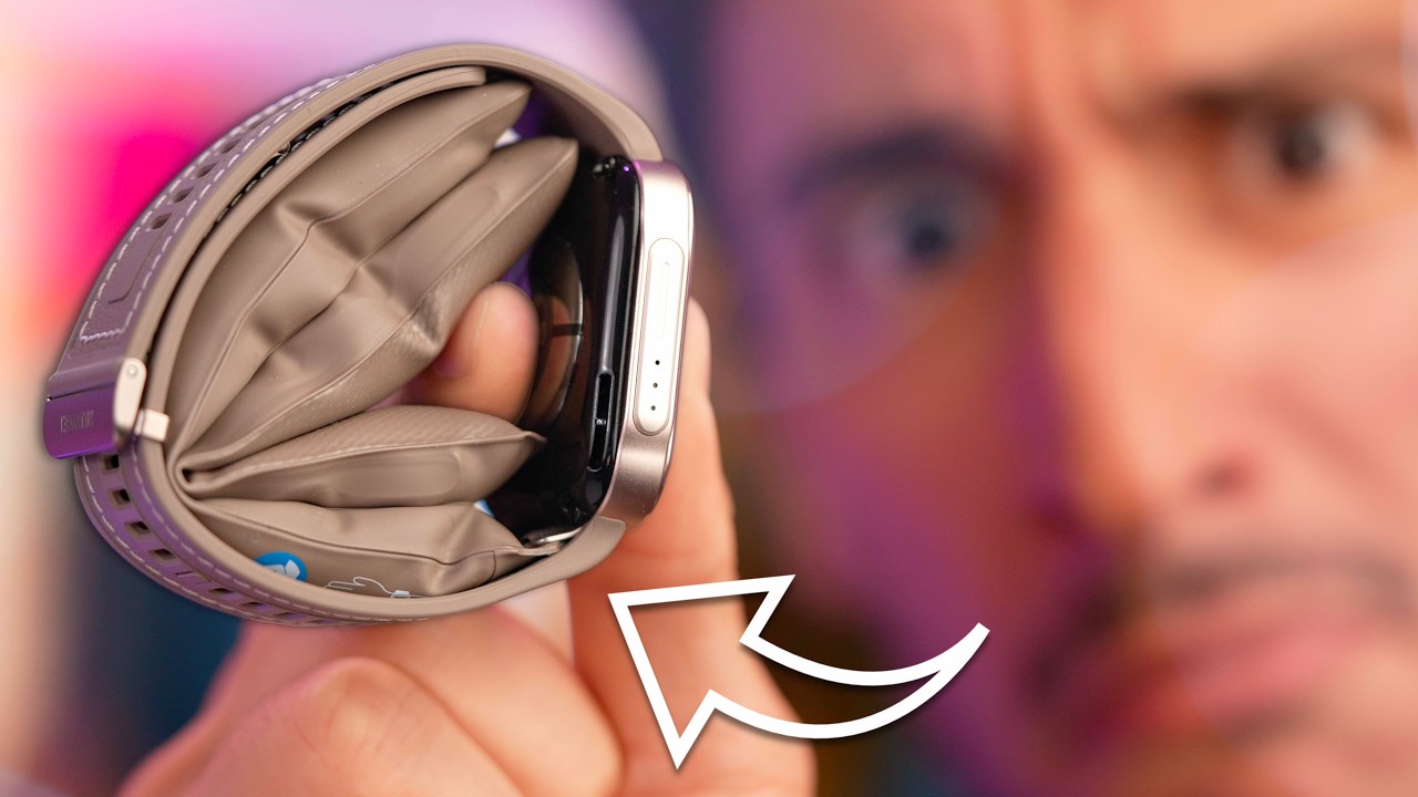 J'ai testé une montre connectée avec un bracelet qui gonfle ! (Huawei Watch D3)