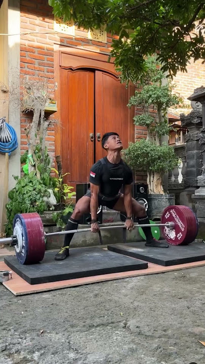 Wahyu Surya deadlift 320kg (60kg BW) #shorts  #powerlifting #sports #gym  #power #powerlifting