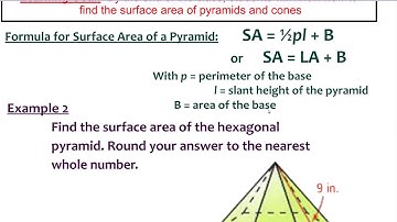 11 3 Surface Area of Pyramids and Cones