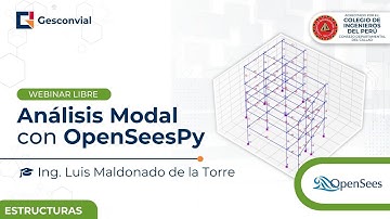 Webinar "Análisis Modal con OpenSeesPy" Julio 2024