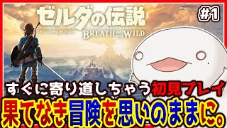 【#ゼルダの伝説ブレスオブザワイルド 】思いのままに冒険するオオサンショウウオ #1【新人VTuber/半崎ウイネコ】【BotW/ブレワイ】