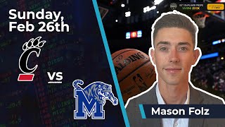 Cincinnati vs. Memphis Prediction, 2/26/23: NCAAB Free Betting Pick From Mason Folz
