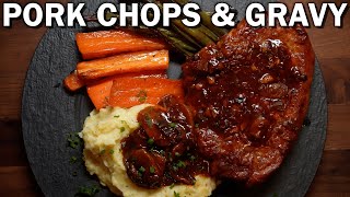 Tender Pork Chops & Mushroom Gravy | Easy Weeknight Dinner Ideas to Make at Home
