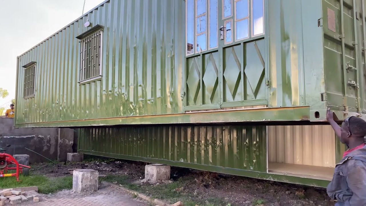 How we transport and offload the containers after fabrication.  #containersolutions