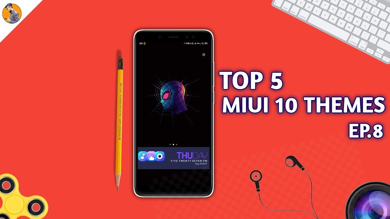 Top 5 MIUI 10 Themes | AUG 2K19 | EP.8