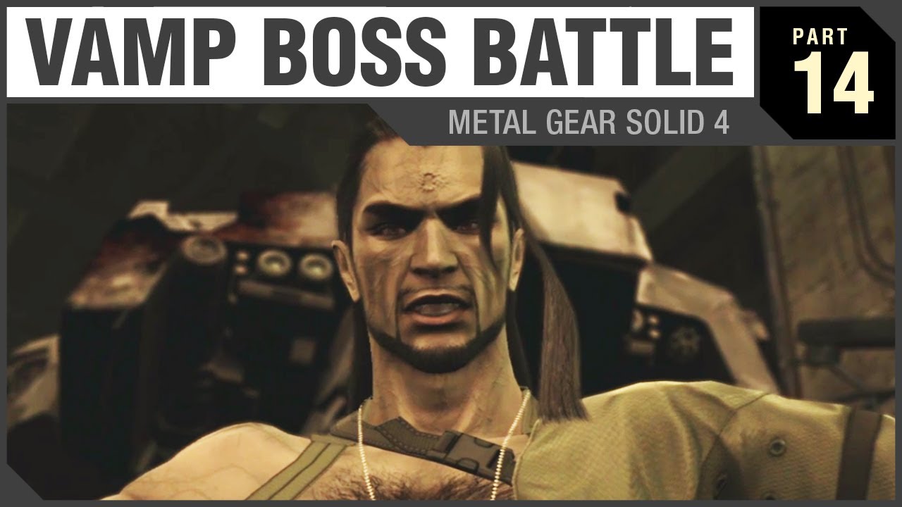 VAMP BOSS BATTLE - Metal Gear Solid 4 - PART 14