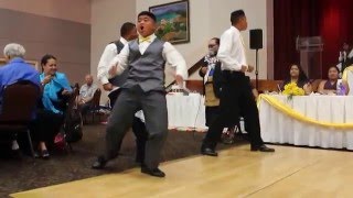 The Bride&#39;s younger brothers performing the Haka • March 12 2016 •