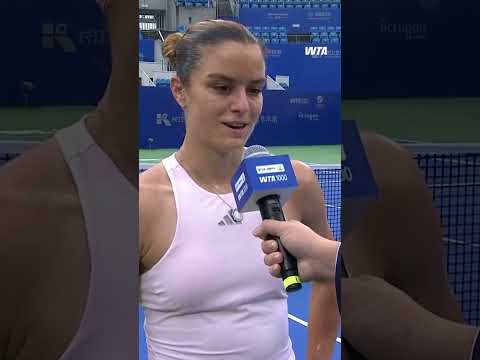 Nostalgia is real 🥹Maria Sakkari talks about her return to Wuhan. #dongfengvoyahwuhanopen
