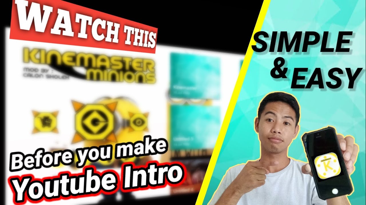 How to make Youtube Intro using Kinemaster- Easy Tutorial | Siargao ...