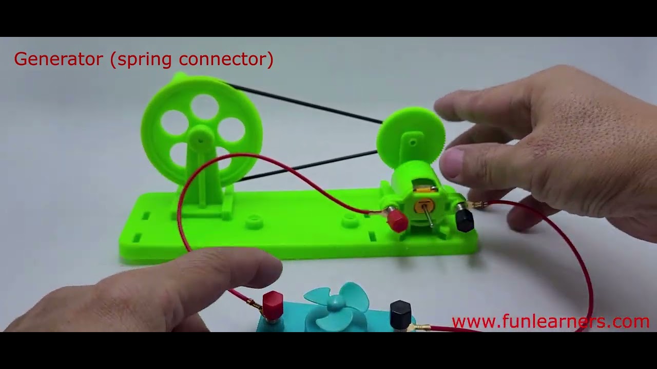 Simple generator (spring connector) - YouTube