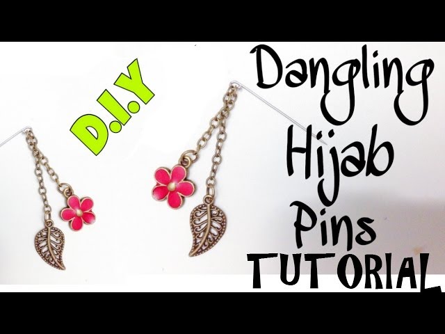 Dangling hijab pins, long hijab brooch, long hijab pins , hijab