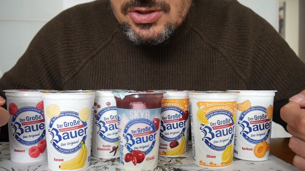 ASMR AUF DEUTSCH – Der Große Bauer Joghurt Taste Test - YouTube | 