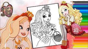 EVER AFTER HIGH | APPLE WHITE | coloring video  | coloração satisfatória